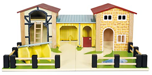Le Toy Van – Pädagogische Bauernhof & Tiere-Sammlung aus Holz | Bauernhof-Spielset aus Holz | Für Mädchen & Jungen | Geeignet für Kinder ab 3 Jahren
