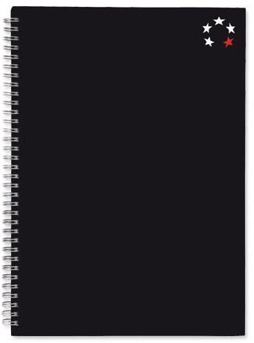 5 Star 930264 A4 160 Sheets Notebook Notepad – Black