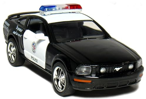 KiNSMART - 2006 Ford Mustang GT 1:38 Scale 5 Die Cast Metal Model Toy Car (Police)