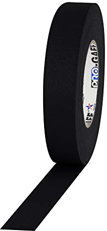 ProTapes 840178015457 Pro Gaff-Nastro adesivo in tessuto opaco Gaffers adesiva in gomma, 11 mil, spessore: 55 yd. lunghezza, larghezza (1 2,54 cm, colore: nero