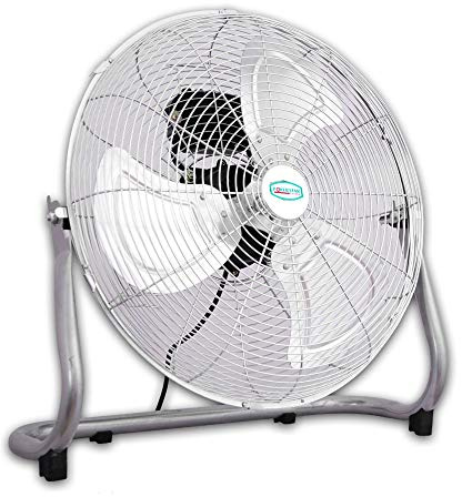 Commercial Portable Velocity Chrome Floor Electric Fan 3 Speed Metal 16 18 20 (16 inches Fan)