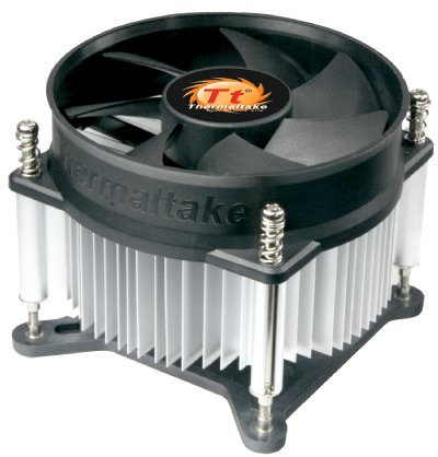 Thermaltake 7-bladed 92mm 4-Pins PWM Aluminum Extrusion CPU Cooling Fan for Intel Core i7/i5/i3 CLP0556-B