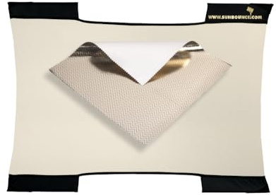 Sun-Bounceer Micro Mini ca. 60 X 90 cm 2' X 3' Bespannung Zebra Gold Silber