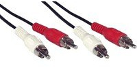 InLine 3 M 2 X Cinch-Stecker auf Stecker Audio Kabel