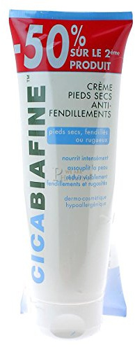 CicaBiafine Crème Pieds Secs Anti-Fendillements x2