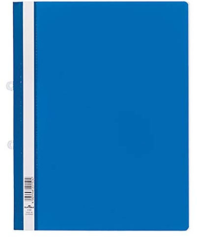 DURABLE Hunke & Jochheim Sichthefter mit Abheftschieber, Hartfolie, 0,16 mm, DIN A4, 280 x 330 mm, blau