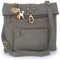 Catwalk Collection Handbags - Damen Leder Umhängetasche - Crossbody Bag Klein - Messenger Bag mit Verstellbarer Schultergurt - DISPATCH - Grau