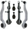BESTPRICE 2x Querlenker Vorderachse unten vorne, 1x Querlenker Vorderachse unten hinten, 2x Traggelenk unten außen Kompatibel mit MERCEDES-BENZ CLS (C219), E-Klasse (W211), E-Klasse T-Model (S211)