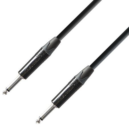 Adam Hall Cables 5 STAR IPP 0900 PALMER CABLE - Instrumentenkabel, Palmer & Neutrik, 6,3mm Klinkenstecker auf 6,3mm Klinkenstecker, schwarz, 9m