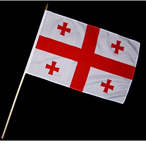 Everflag Stock-Flagge 30 x 45 : Georgien