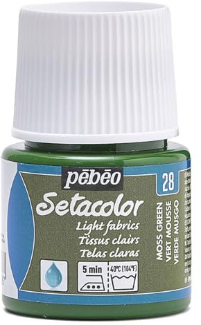 MONTANA Setacolor Transparent Gancho, Verde Musgo, 45 ml (Paquete de 1), 45