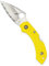 Spyderco Erwachsene Dragonfly 2 Salt leichtgewichtiges rostfreies Messer mit Spyder-Edge-Schliff, Gelb, 2.3
