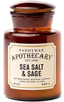 Paddywax Apothecary Collection, Jar Kerze, Meersalz/Salbei, 237 ml, Sea Salt/Sage, 227 g