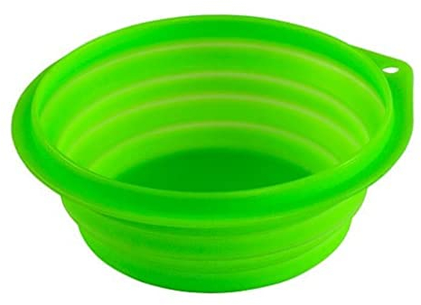 Kerbl Écuelle de Voyage Pliable pour Chien Vert 1000 ml