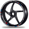 FELGENRANDAUFKLEBER passend für BMW S 1000 RR Motorrad - Moto GP Style blau-rot (GP Race V)