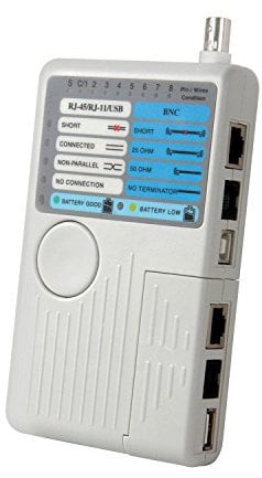 Mercury | 4-in-1 Remote Network Cable Tester | RJ11 RJ45 USB BNC LAN