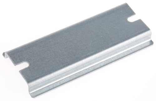 Fibox Stahl DIN-Hutschiene Ungelocht, H. 8 mm B. 35mm, L. 80 mm