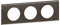 LEGRAND | Plaque 3 Postes Black Nickel, Céliane, Finition Mat En Métal, Montage Horizontal Ou Vertical, Compatible Avec Supports Universels