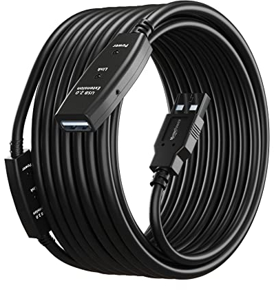 MutecPower 15m USB 2.0 macho a hembra del cable con 2 chipsets de extensión - cable de extensión activa/Cable repetidor - 15 Metros