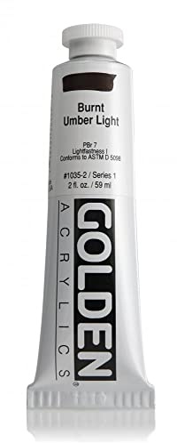 Golden : Heavy Body Acrylic Paint : 60ml : Burnt Umber Light