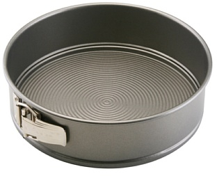 Circulon Total Nonstick Springform Baking Pan/Nonstick Springform Cake Pan/Nonstick Cheesecake Pan, Round - 9 Inch, Gray,51139