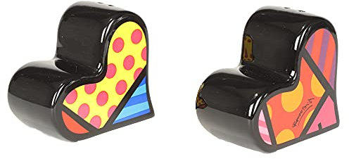 Romero Britto-Salz- Und Pfefferstreuer, Design Herzen