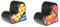 Romero Britto-Salz- Und Pfefferstreuer, Design Herzen