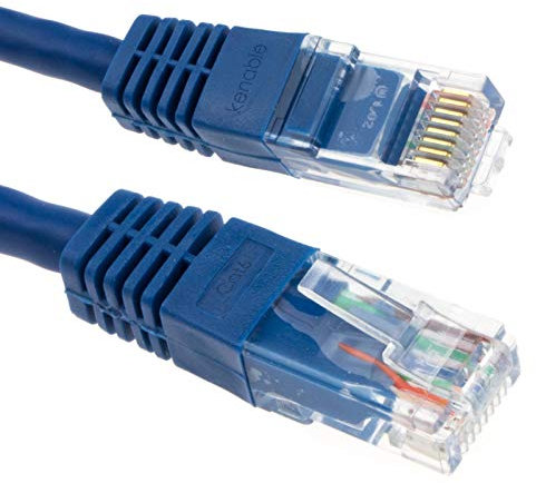 kenable Ethernet Network Cable Cat6 GIGABIT RJ45 COPPER Internet Patch Lead 0.25m Blue [0.25 metres]