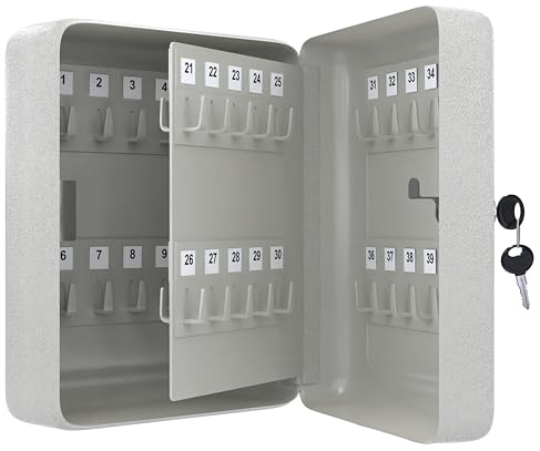LDS (40 Keys) - Key Cabinet Wall Mounted - Perfect Key Box for storage