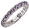 Zeeme Gemstones Damen Ring 925/- Sterling Silber Glänzend Amethyst weiß 283270004-2