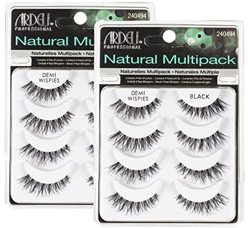 (2 pack) ARDELL Professional Natural Multipack - Demi Wispies Black