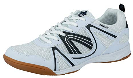 Lico Herren Fit Indoor Hallenturnschuh, Weiß Marine, 37 EU
