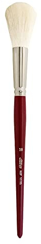 Silver Brush Limited 5518S Silver Mop White Round Paintbrush, Oil, Acrylic, and Watercolour Brush, Short Handle, Size 16