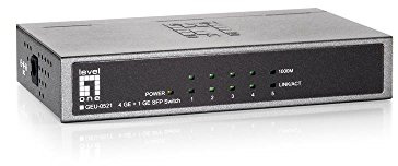 LevelOne GEU-0521 Gigabit Ethernet Switch mit 4X GE und 1x GE SFP-Port