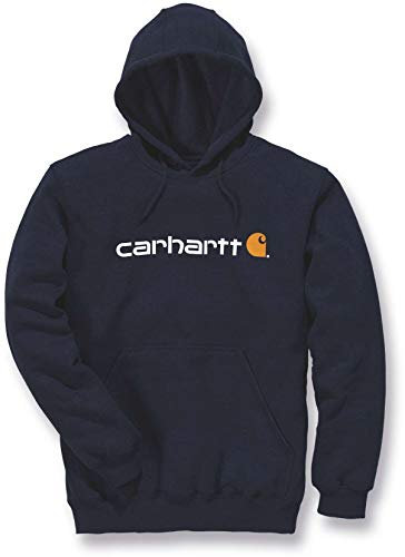 Carhartt, Herren, Weites, mittelschweres Sweatshirt mit Logo-Grafik, Marineblau neu, XL