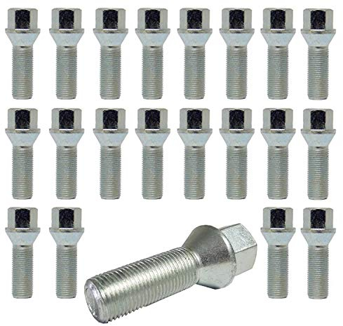 TRACER 20 Boulons de Roue Boulon De Roue Cône Ceinture 60° M12 x 1.5 28mm compatible avec Renault