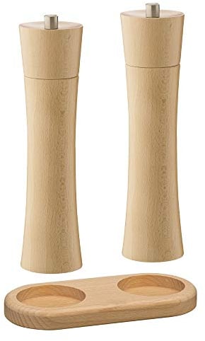 Zassenhaus Salz und Pfeffermühle Frankfurt 24 cm Natur mit Untersetzer