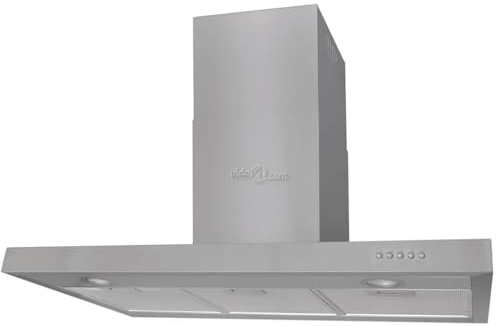 vidaXL Flachschirmhaube Edelstahl 900 mm