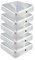 Premium Pfostenkappe 71x71 mm aus Edelstahl für Pfosten 7x7 cm Pyramide Zaunkappe Abdeckkappe 5 Stück inkl. Schrauben