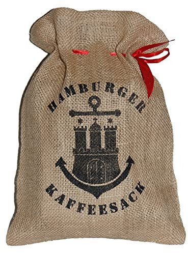 Docklands-Coffee Hamburger Kaffeesack als Geschenkverpackung ohne Inhalt