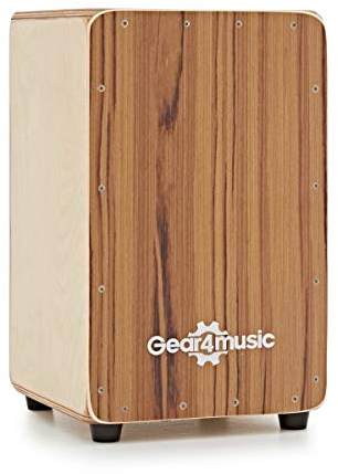 Kompaktes Cajon und Tragetasche von Gear4music, Teak