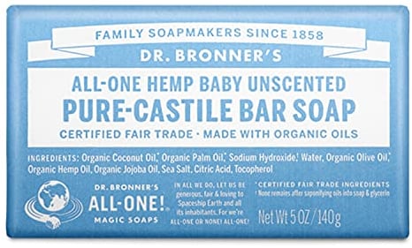 Dr. Bronner's Milde Aloe Babyseife aus Bio-Zutaten, 140 g