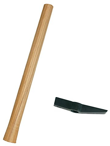 bauCompany24 Maurerhammer-Stiel, für Hammer Rheinische Form, Eschenholz, ca. 300 mm, 0.44 kg, Natural (Beechwood)
