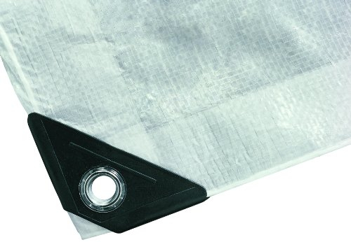 Abdeckplane SUPER - 200g/m² - 3x5 m - Weiß - Allzweckplane für Schutz vor Witterung - Ideal geeignet für Gartenbereich - UV-stabilisiert, beidseitig beschichtet, wasserfest und abwaschbar