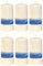 Hillfield 6 Stück cremefarbene Altar Stumpenkerzen Stumpen Kerze (6 Stück 150 x 68 mm)