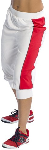 Zumba Fitness Damen Hose UK Eclipse Capri, Field Paint White, XS