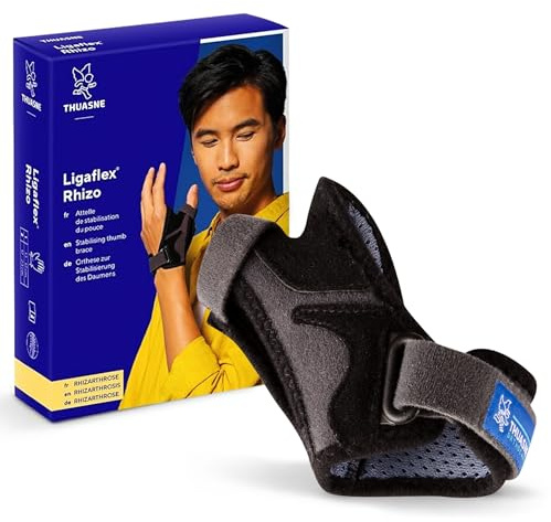 THUASNE Ligaflex Rhizo - Thumb Arthritis Support Splint - Spica Support for Trigger Thumb, Thumb Injuries - CE Medical Device (Size: 1, Left)