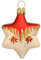 Christbaumkugel Tradition Stern 5cm 4Stck.per Box von Jingle Bells Lauscha