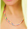 NET TOYS Collier Fluo années 80 Bijou Sautoir Punk coloré soirée Disco Collier Fluo années 80 Bijoux Fun fête déguisée Carnaval Costume Accessoires Femmes
