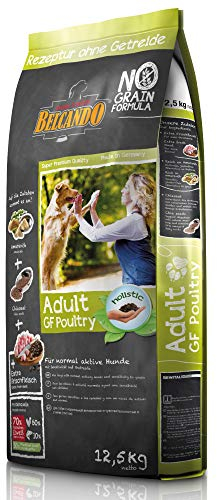 Belcando Adult GF Poultry [12,5 kg] getreidefreies Hundefutter | Trockenfutter ohne Getreide | Alleinfuttermittel für ausgewachsene Hunde ab 1 Jahr